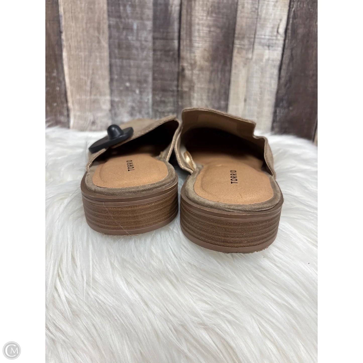 Sandals Flats By Torrid In Tan, Size: 9