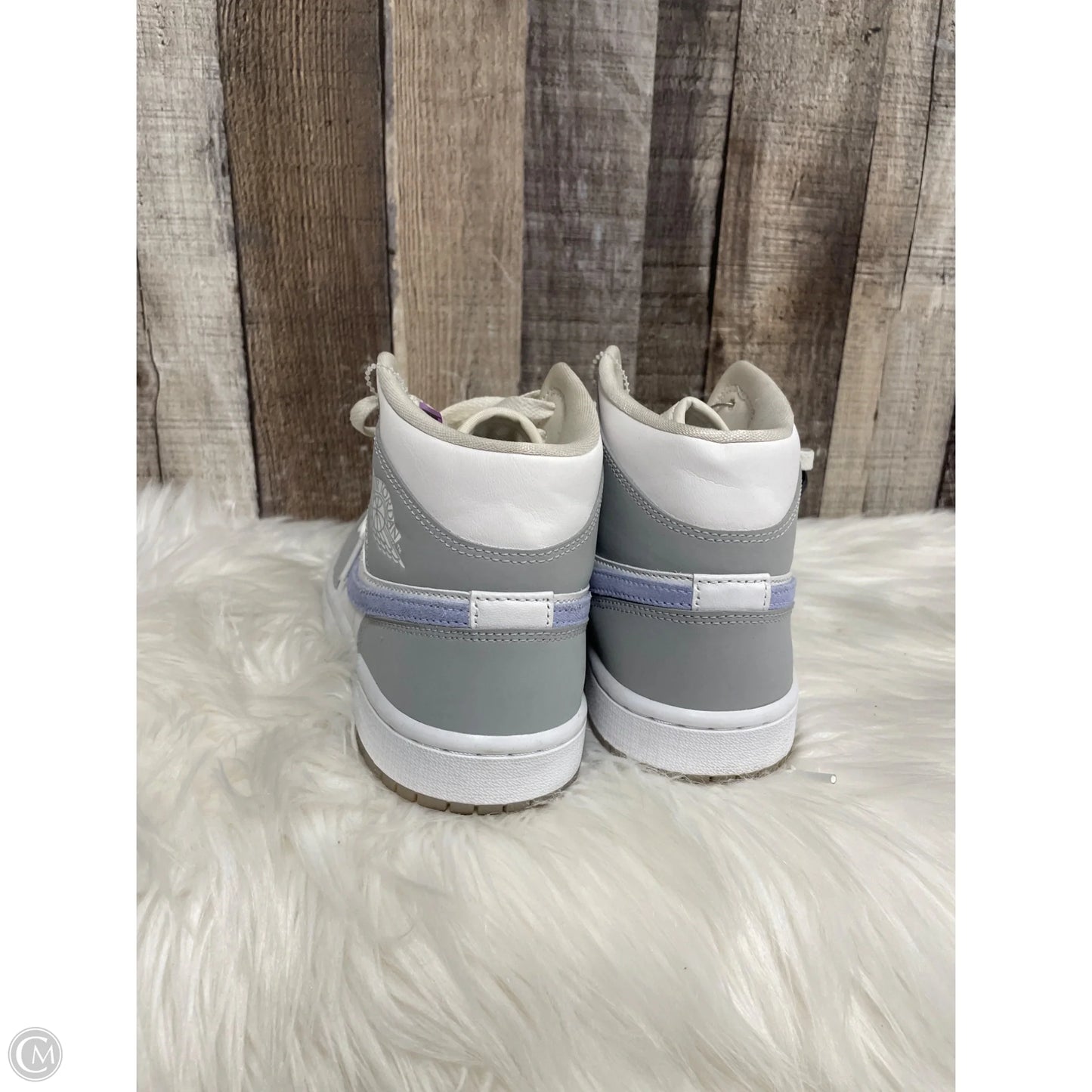 Shoes Luxury Designer By Jordan In Blue & Grey, Size: 8