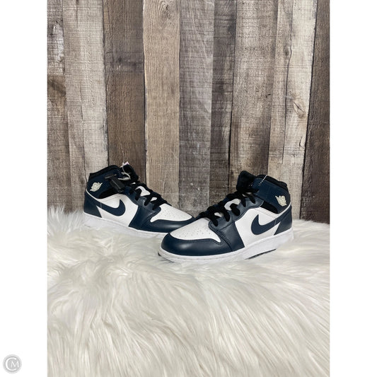 Shoes Luxury Designer By Jordan In Navy, Size: 8.5
