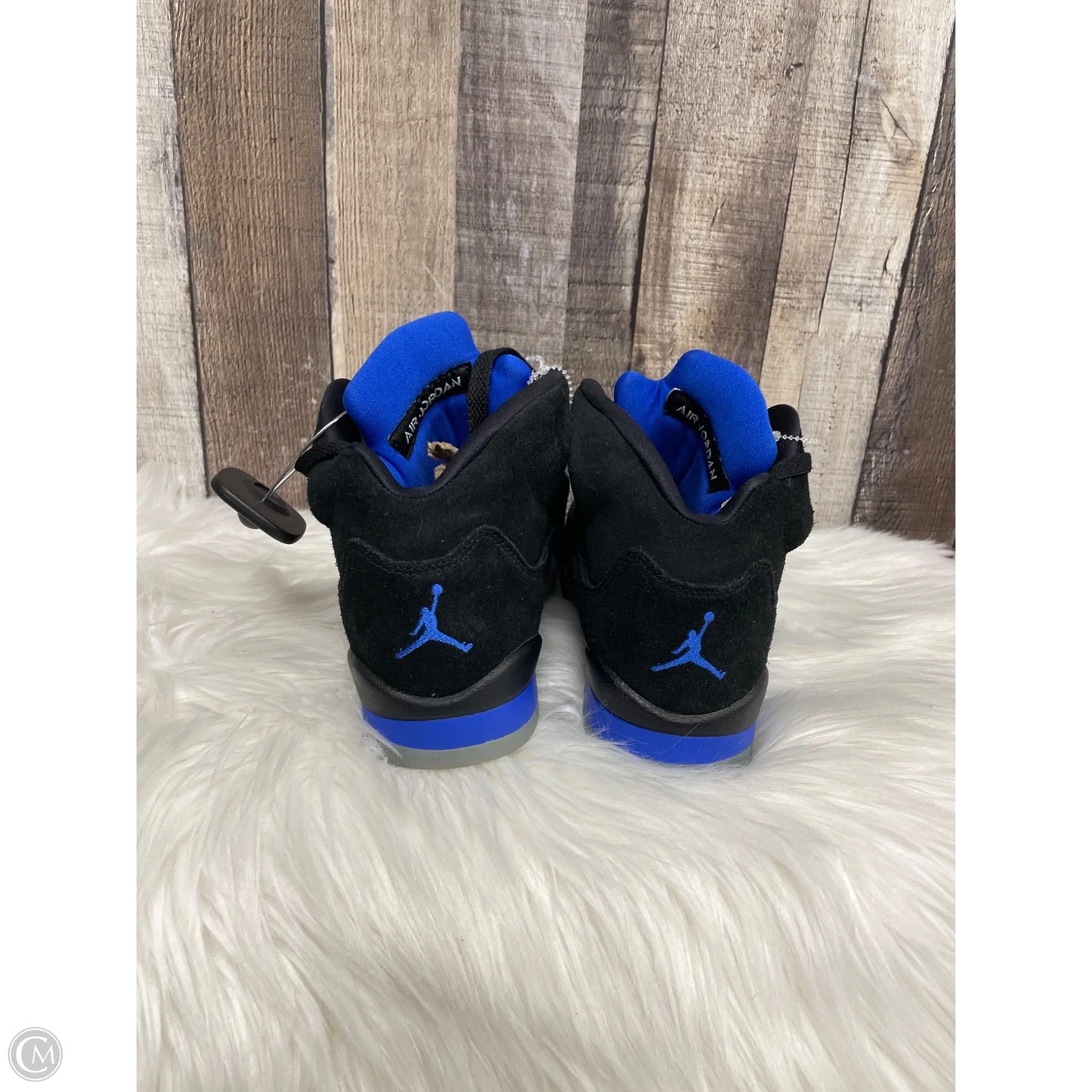 Shoes Luxury Designer By Jordan In Black & Blue, Size: 8