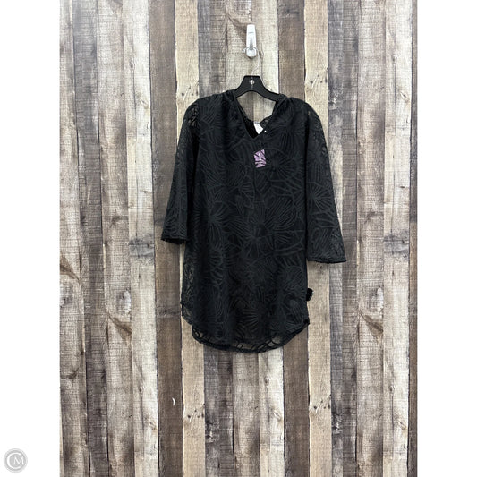 Swimwear Cover-up By Cme In Black, Size: 1x