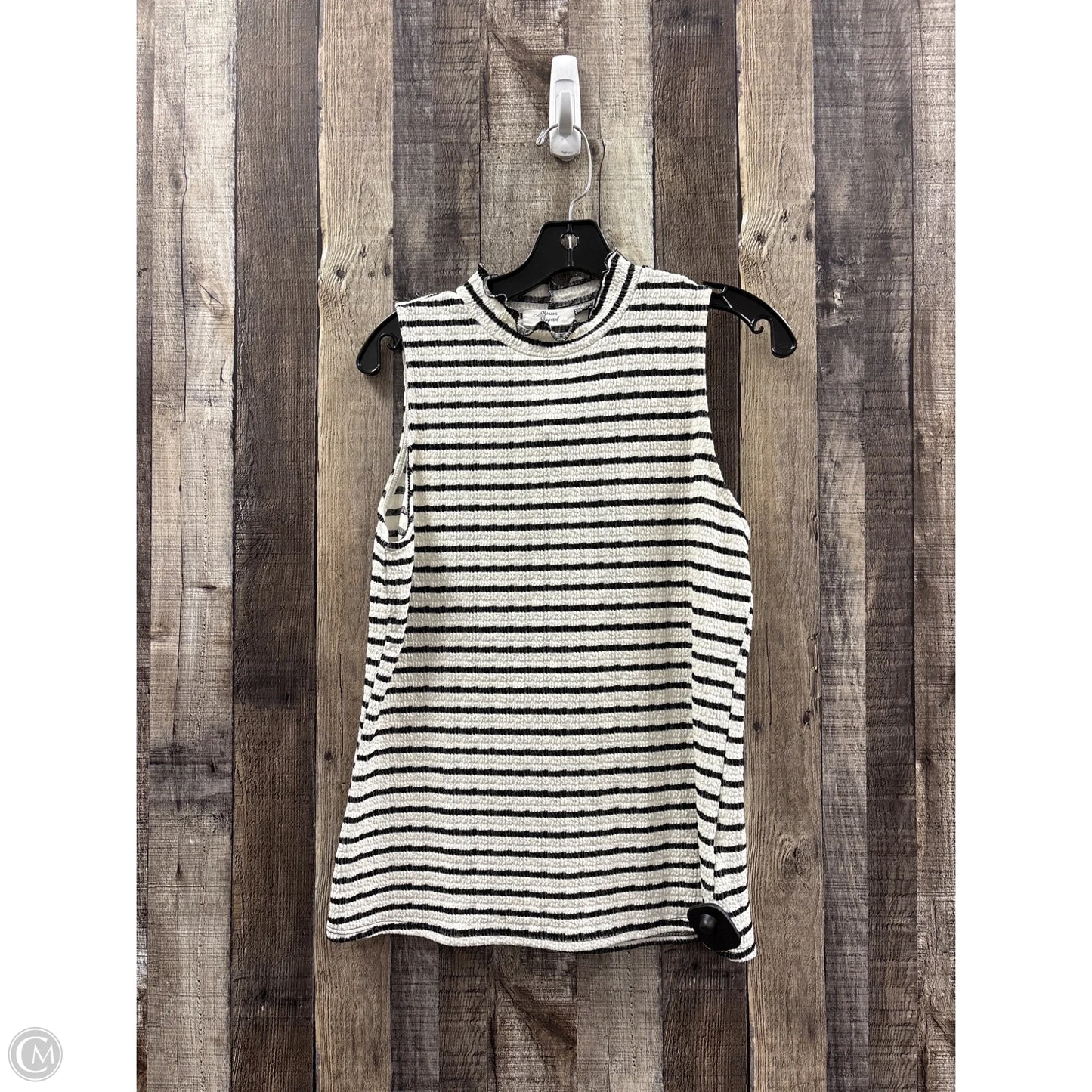 Top Sleeveless By Cme In Striped Pattern, Size: L
