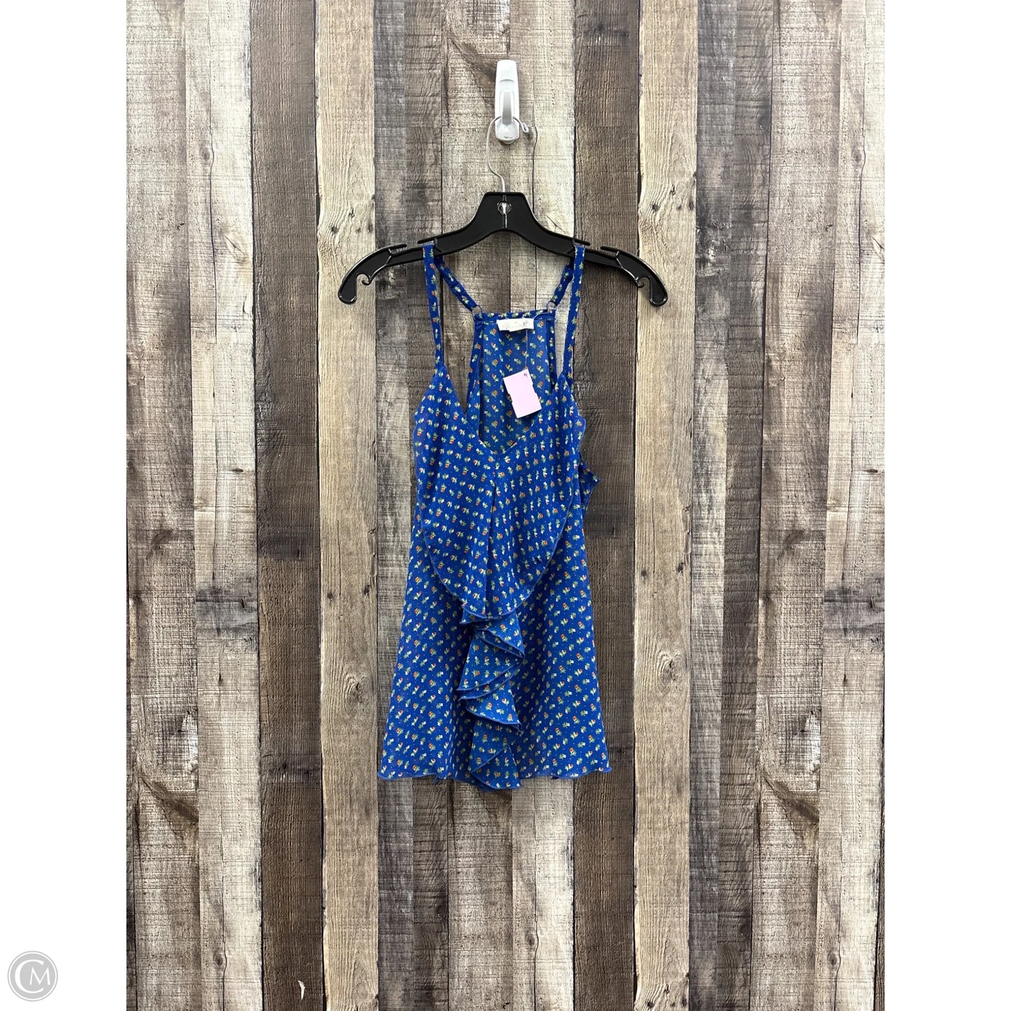 Top Sleeveless By Mine In Blue, Size: M