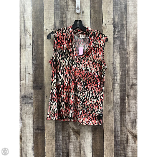 Top Sleeveless By Anne Klein In Multi-colored, Size: S