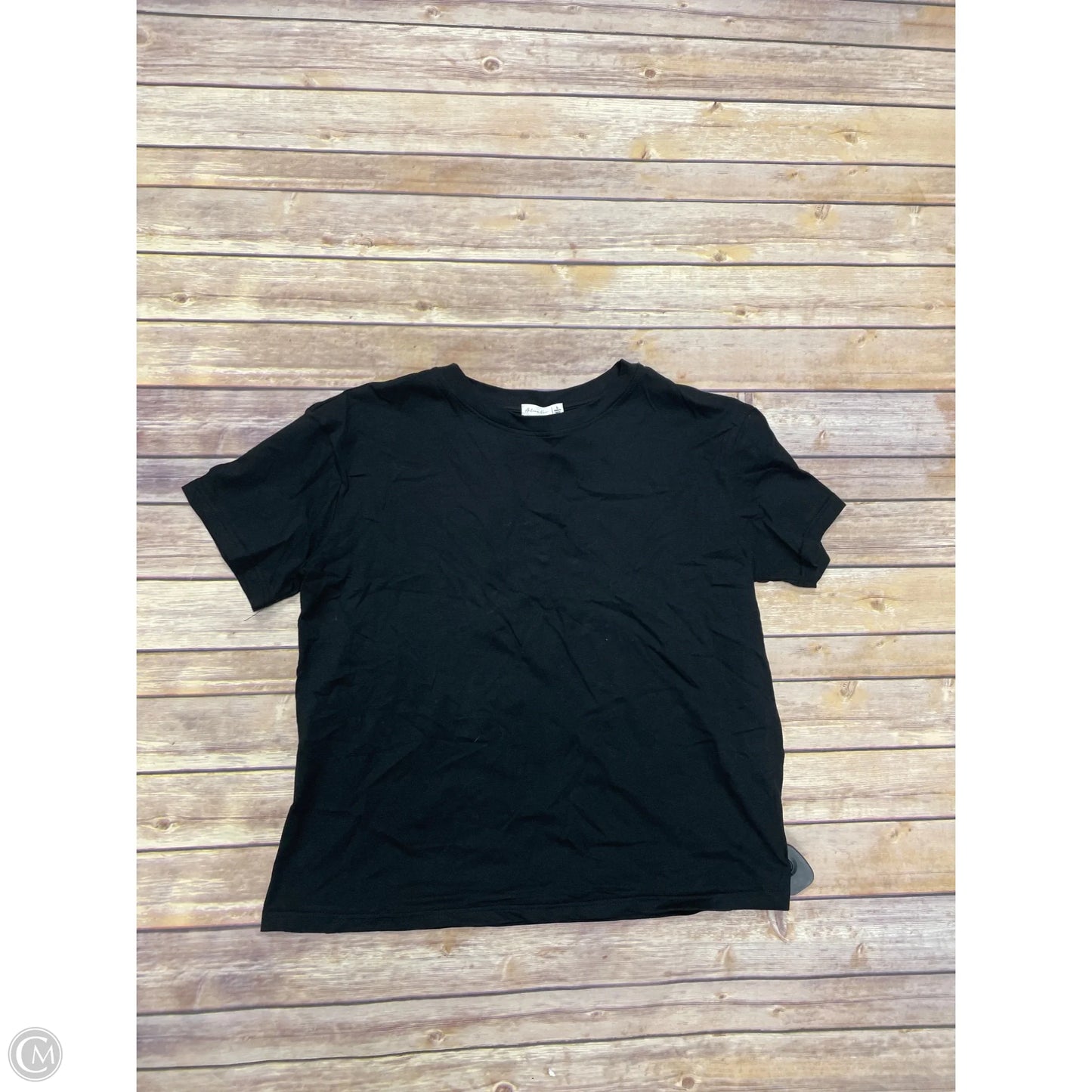 Top Short Sleeve By Active Usa In Black, Size: L
