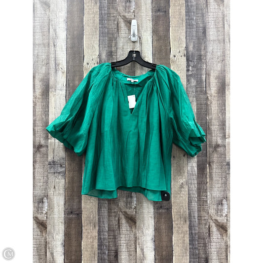 Top Short Sleeve By Madewell In Green, Size: 10