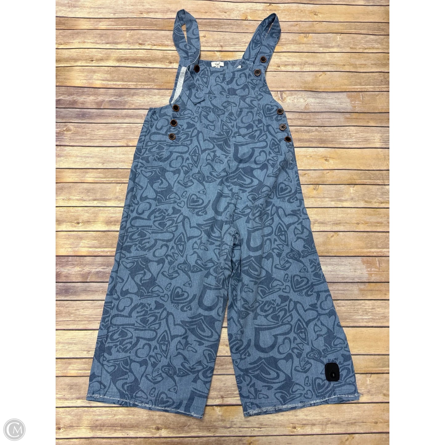Overalls By Easel In Blue Denim, Size: S