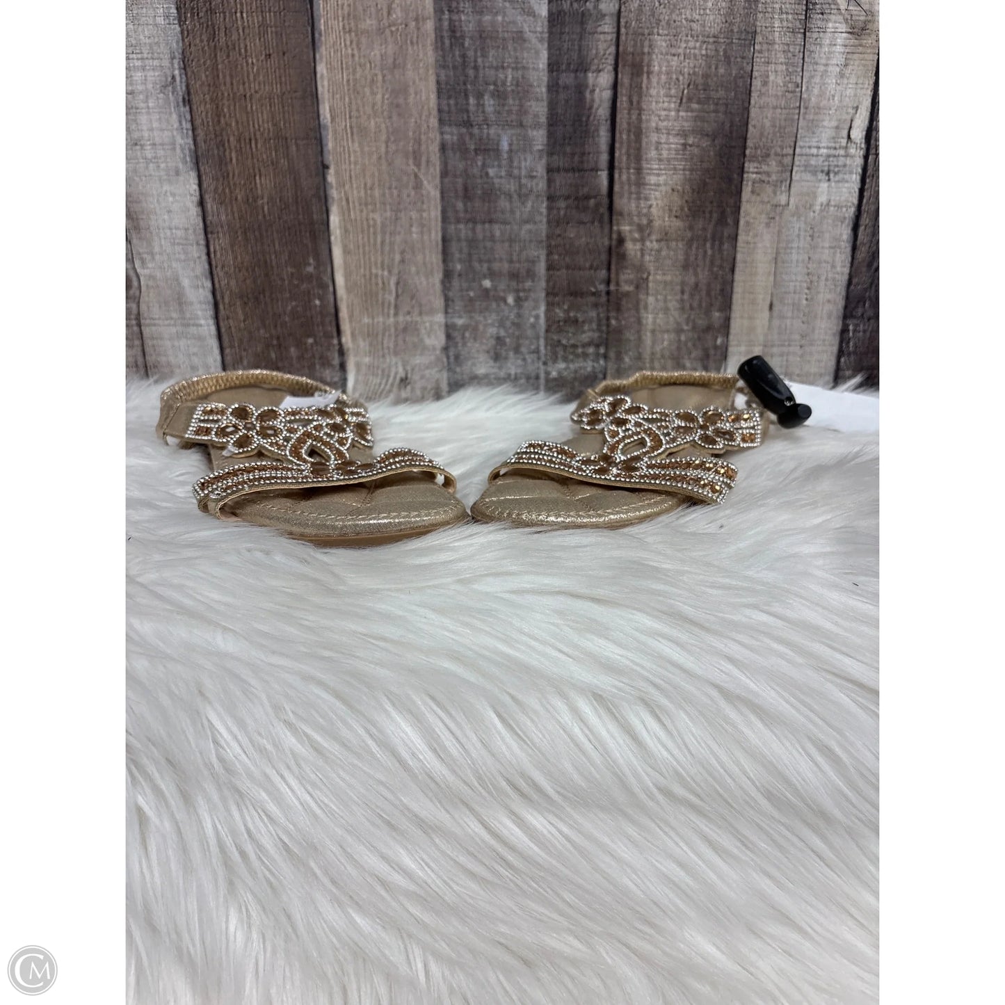 Sandals Flats By Cme In Gold, Size: 11
