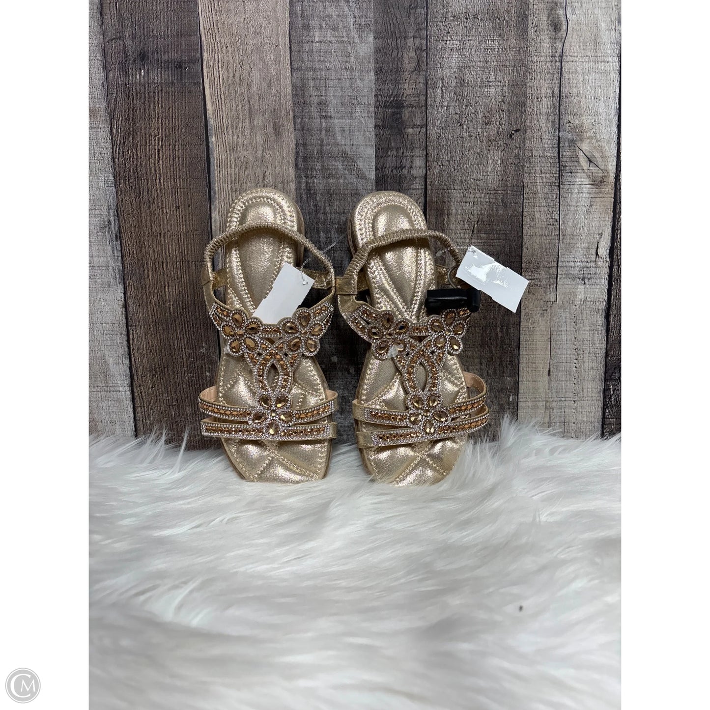 Sandals Flats By Cme In Gold, Size: 11