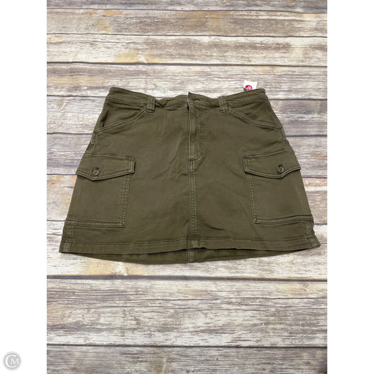 Skirt Mini & Short By Tna In Green Denim, Size: 10