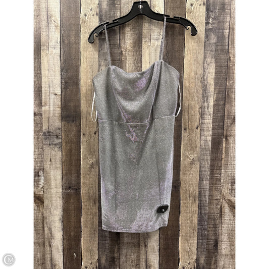 Dress Party Short By Lulus In Silver, Size: M