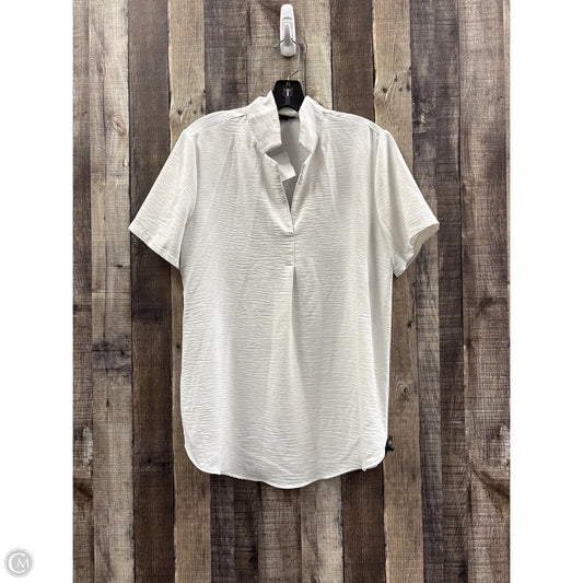 Top Short Sleeve By Hilary Radley In White, Size: S