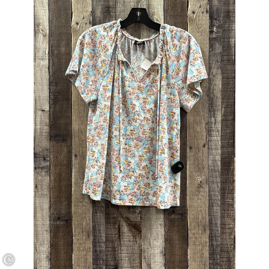 Top Short Sleeve By Bobeau In Multi-colored, Size: Xs