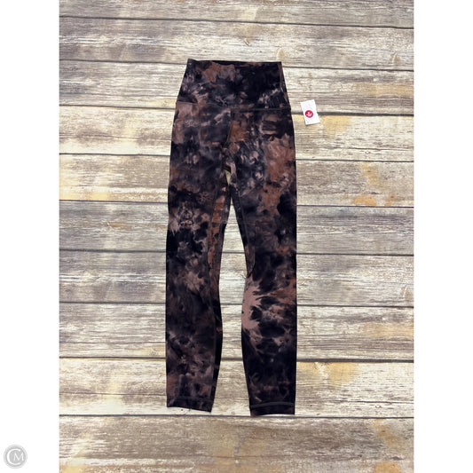 Athletic Leggings By Lululemon In Multi-colored, Size: 0
