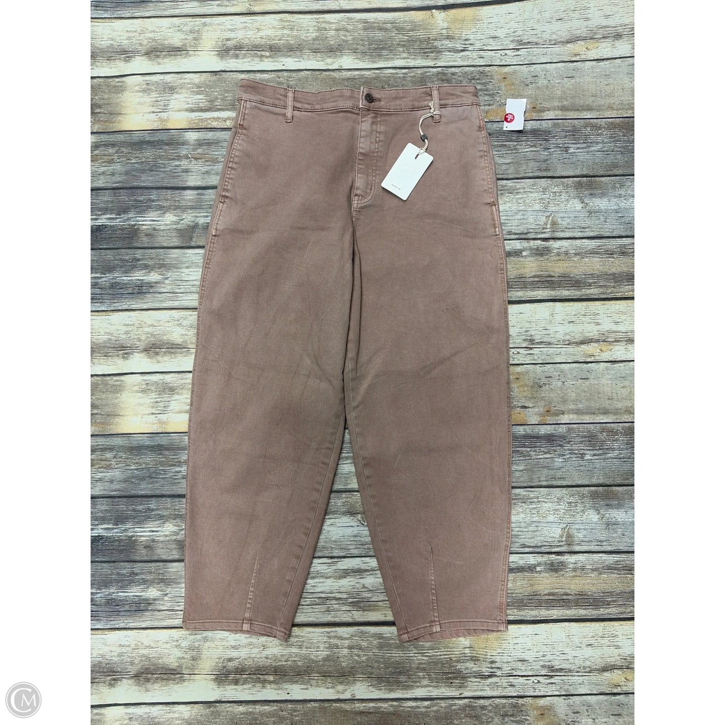 Jeans Wide Leg By Kancan In Pink Denim, Size: 10