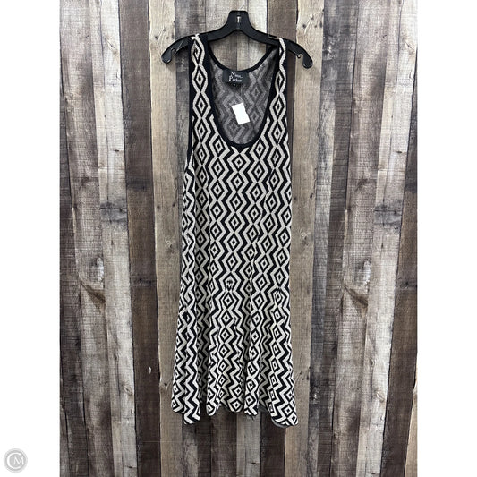 Dress Casual Midi By Cme In Black & Cream, Size: 1x