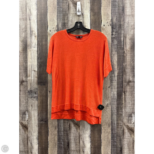Top Short Sleeve By Eileen Fisher In Orange, Size: Xs