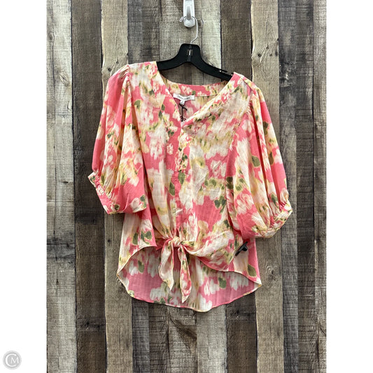 Top Short Sleeve By Rose And Olive In Pink, Size: S