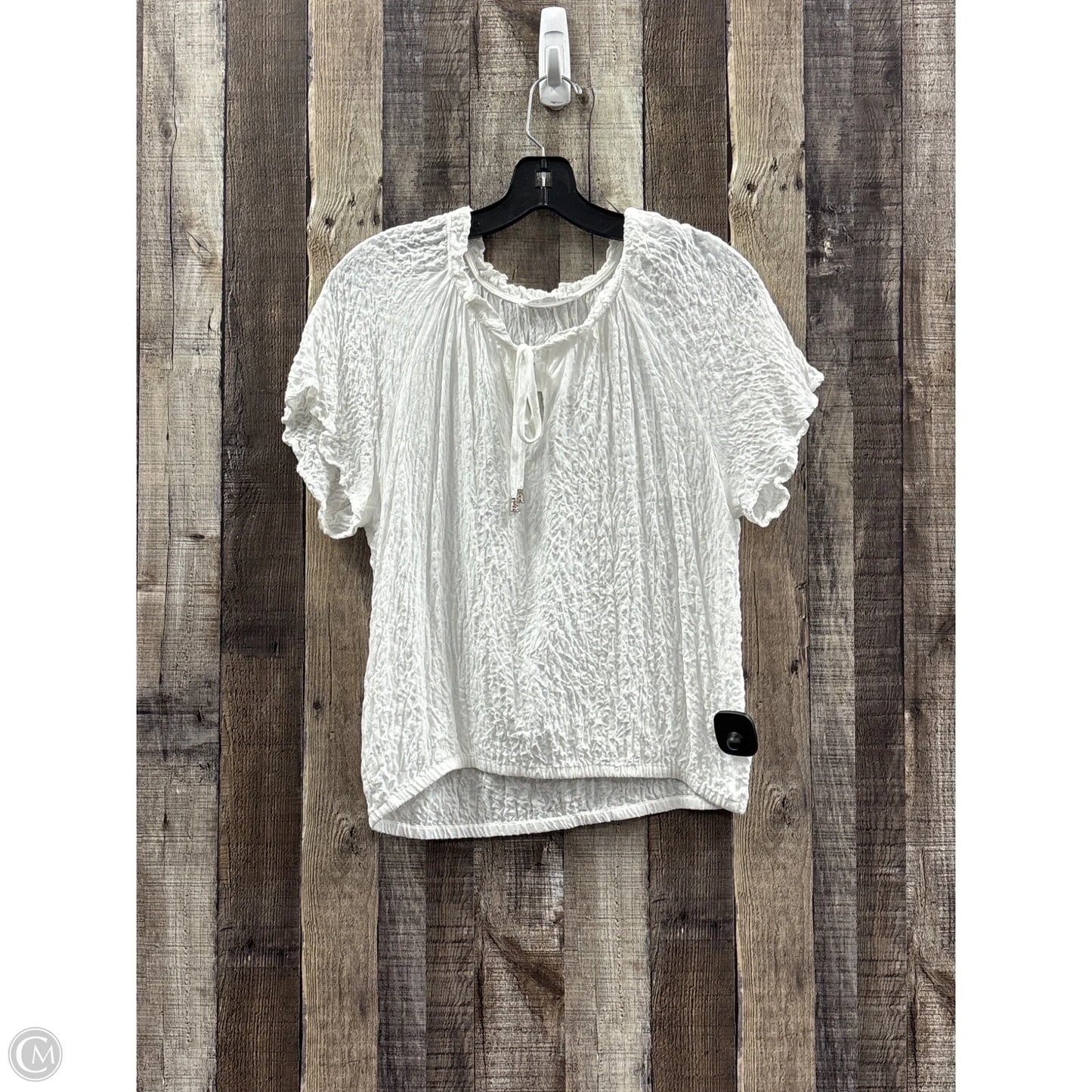 Top Short Sleeve By Jane And Delancey In White, Size: M