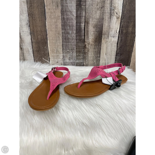 Sandals Flats By Arizona In Pink, Size: 8