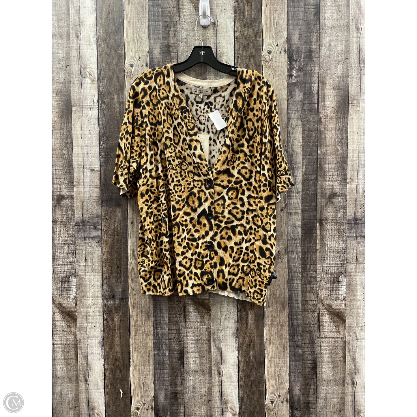 Cardigan By Jones New York In Animal Print, Size: 3x