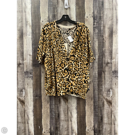 Cardigan By Jones New York In Animal Print, Size: 3x