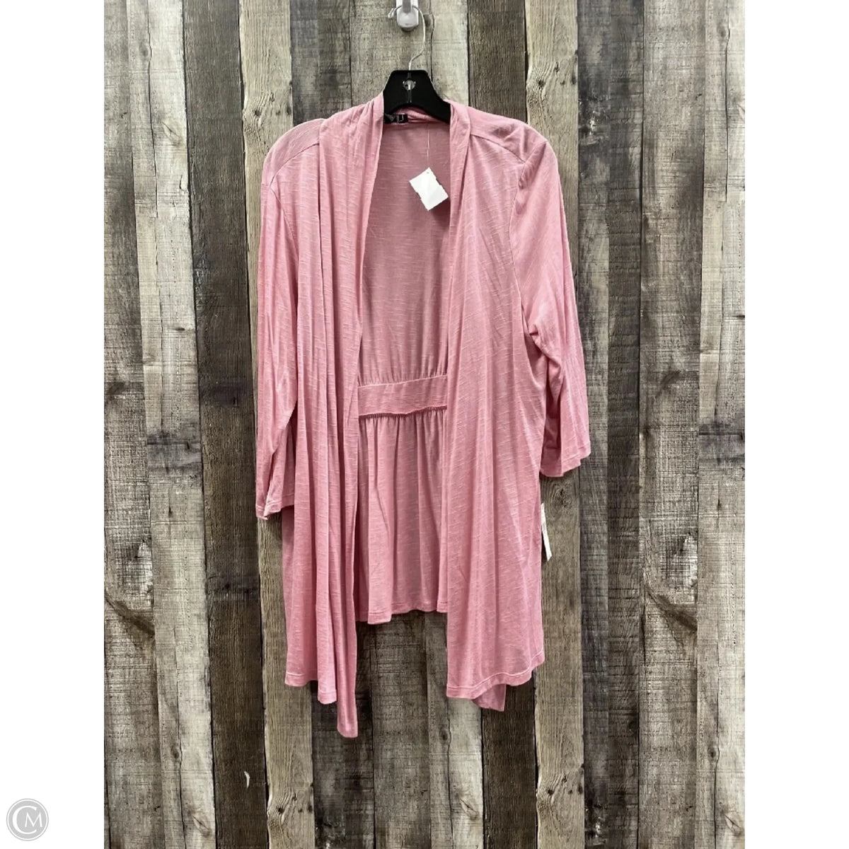 Cardigan By Agb In Pink, Size: 3x