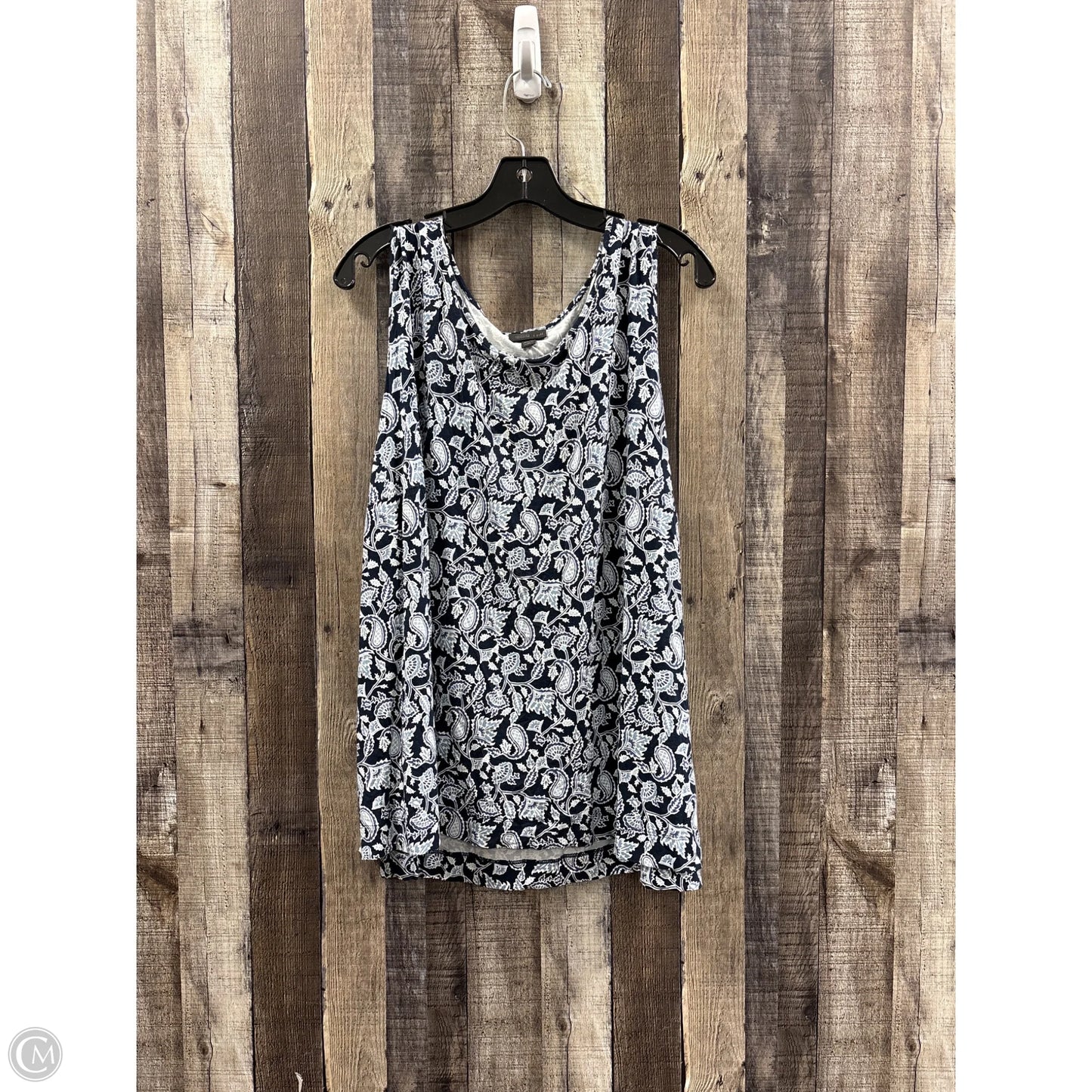 Top Sleeveless By J. Jill In Navy, Size: 3x