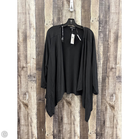 Cardigan By Connected Apparel In Black, Size: 3x