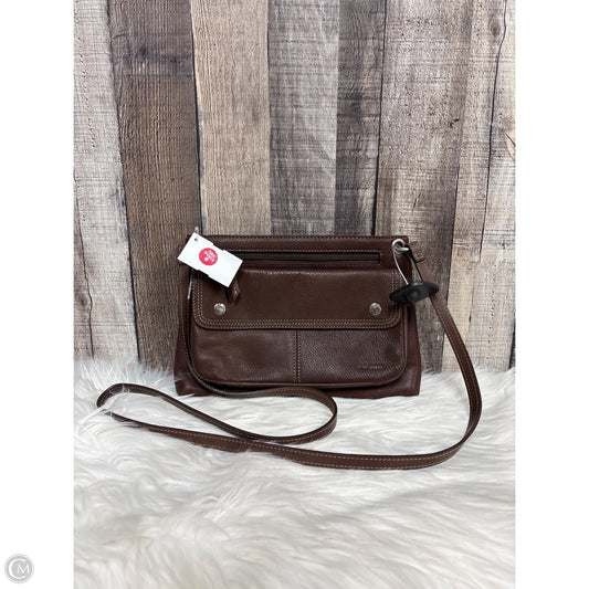 Crossbody Leather By Fossil, Size: Small
