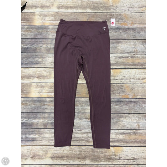 Athletic Leggings By Gym Shark In Mauve, Size: Xl