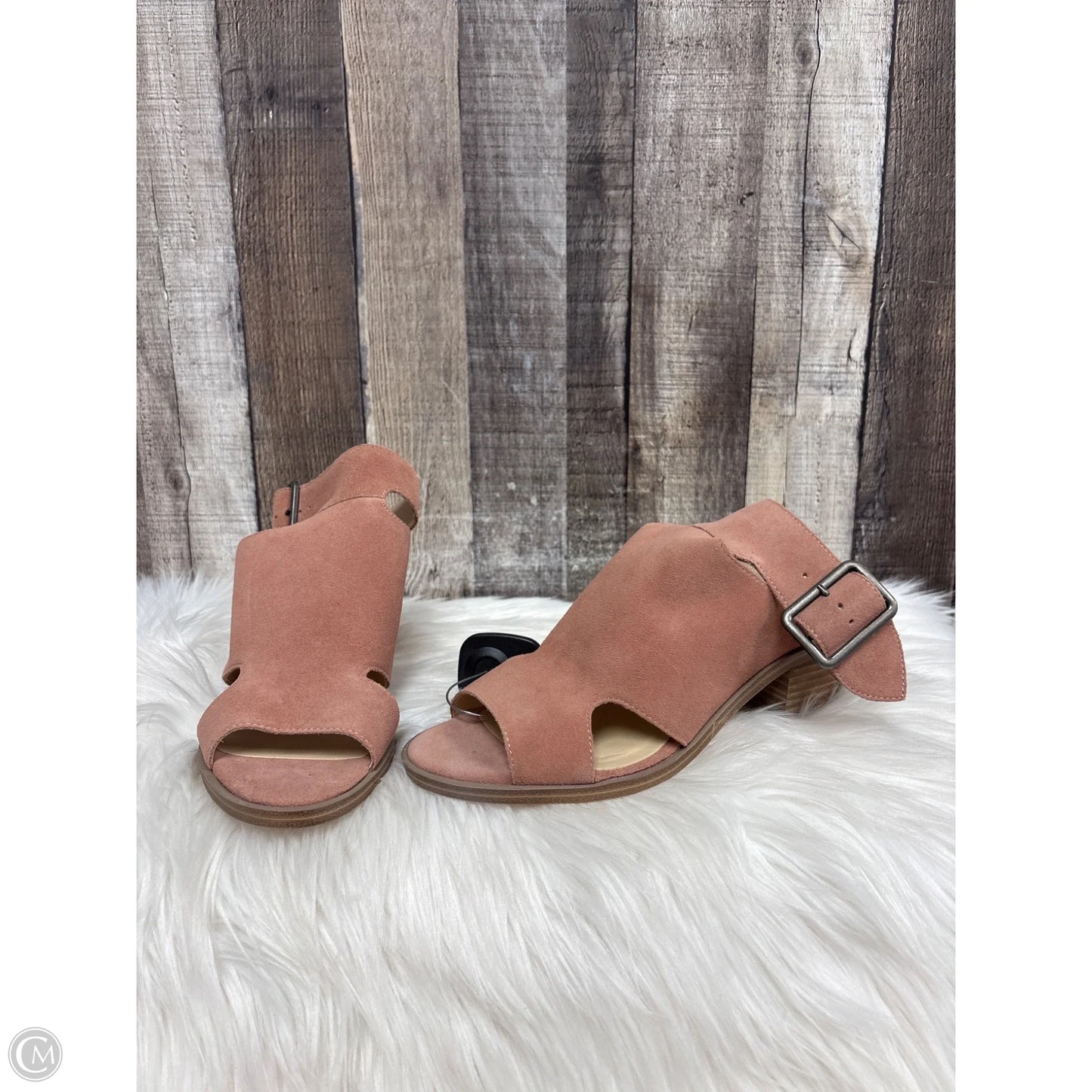 Sandals Heels Block By Sole Society In Pink, Size: 7