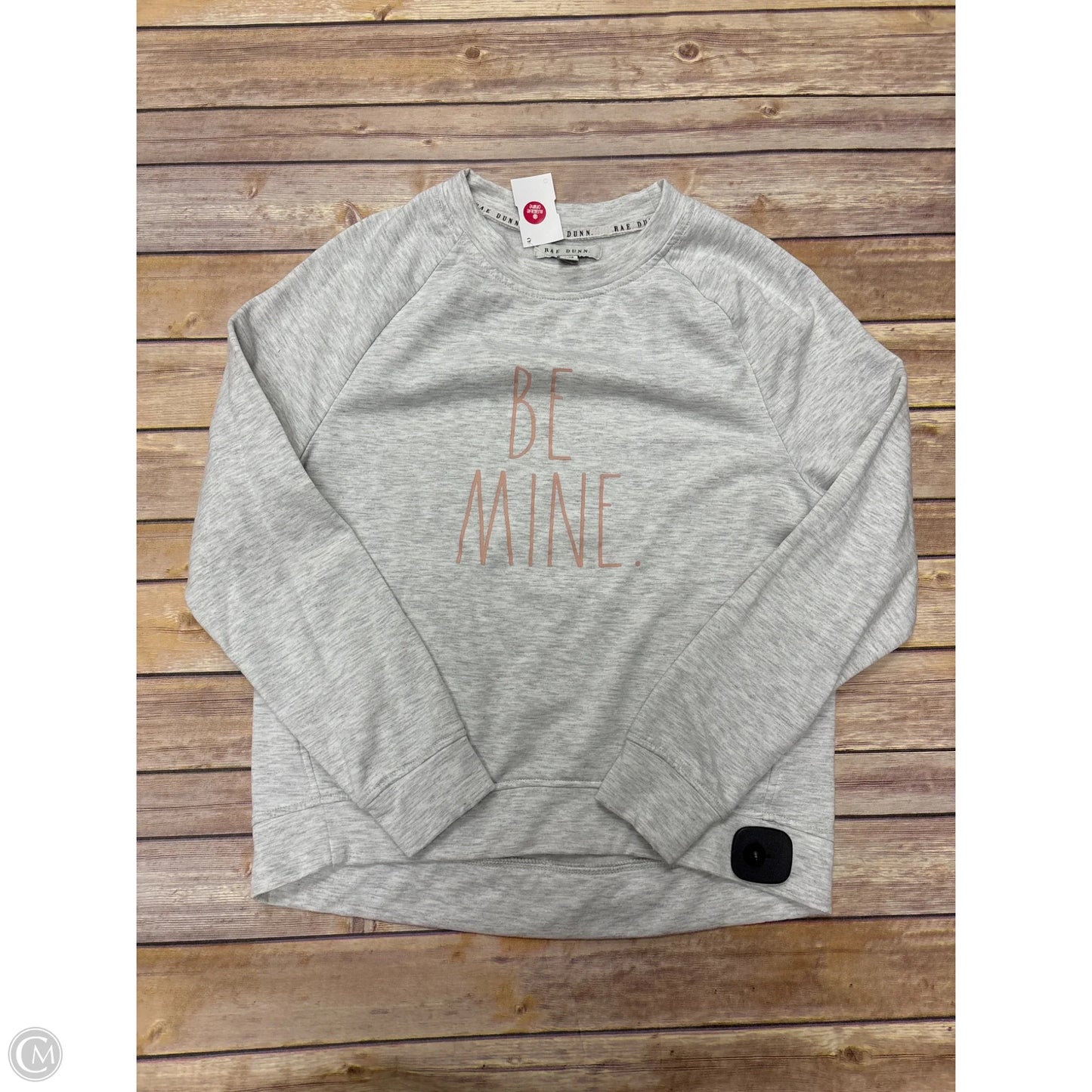 Sweatshirt Crewneck By Rae Dunn In Grey, Size: Xs