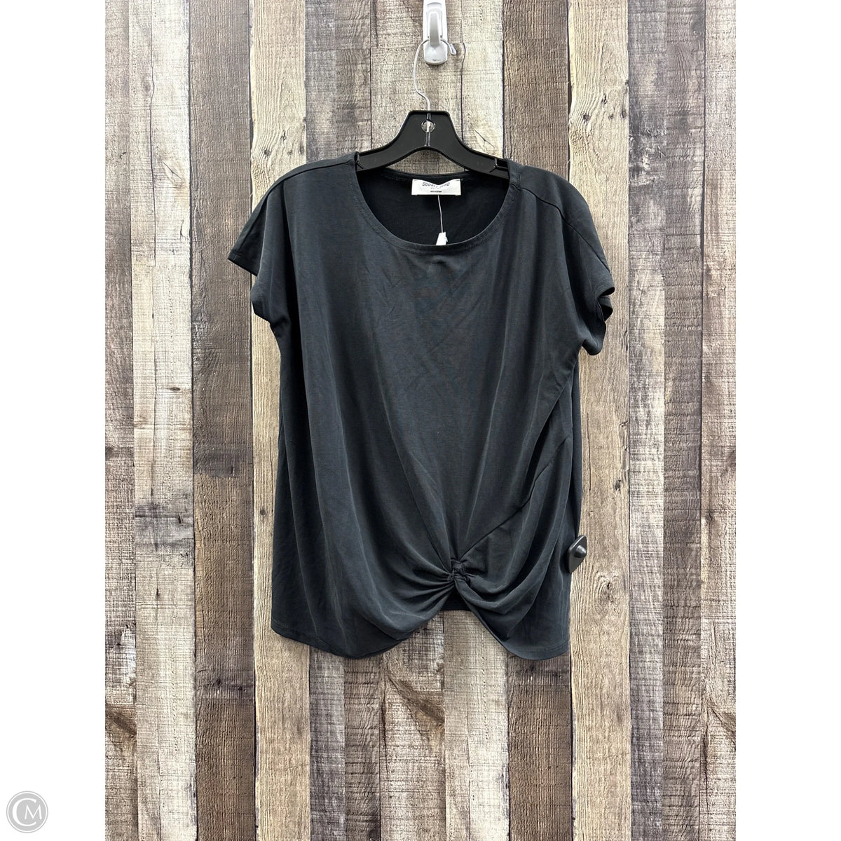 Top Short Sleeve By Double Zero In Grey, Size: S
