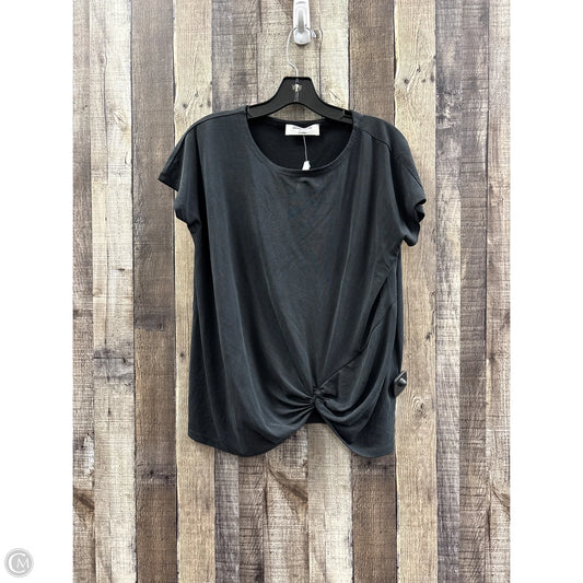 Top Short Sleeve By Double Zero In Grey, Size: S