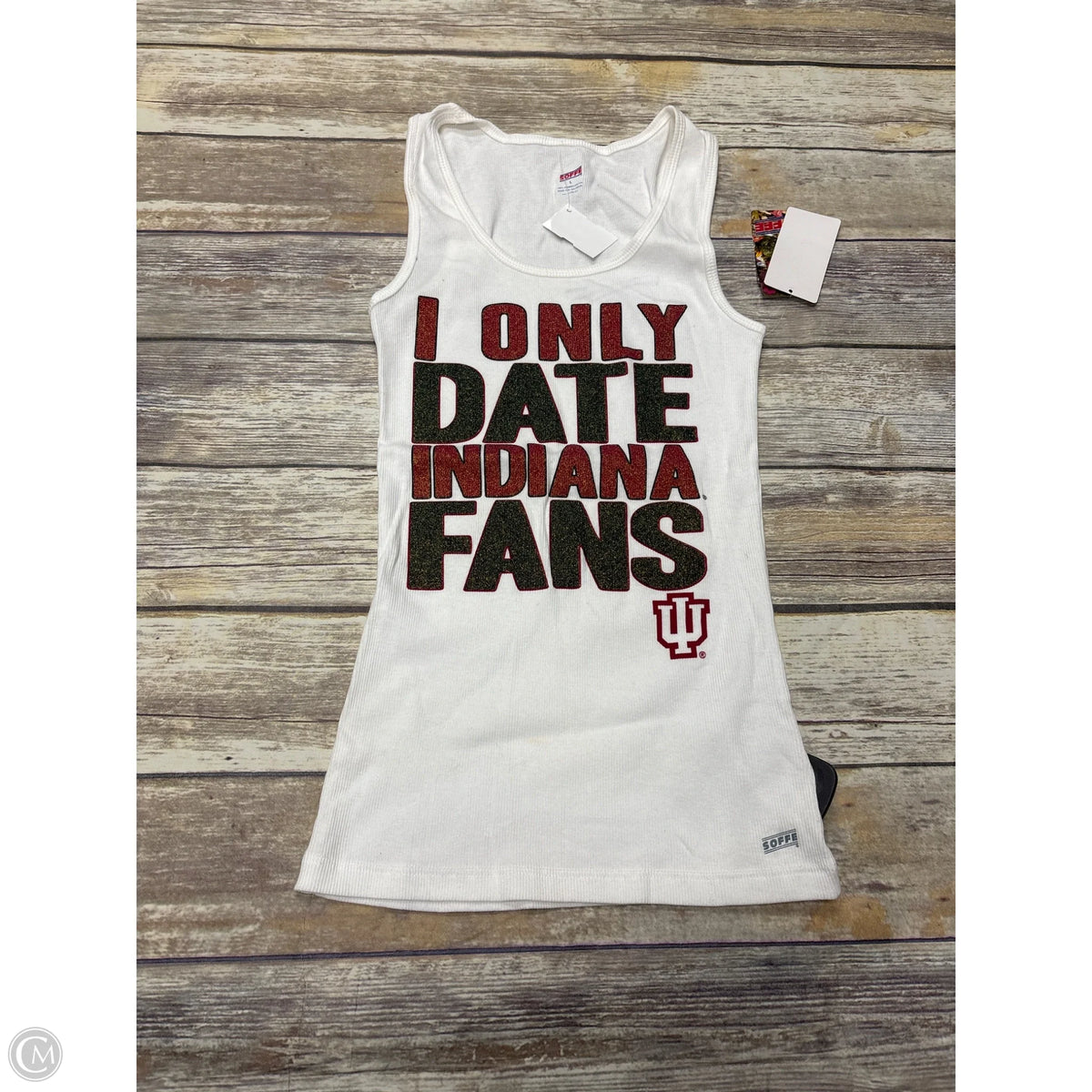 Tank Top By Soffe In White, Size: L