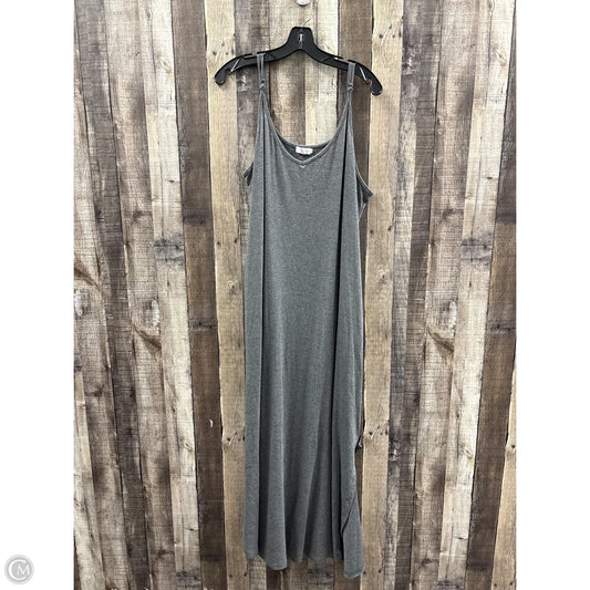 Dress Casual Maxi By Cme In Grey, Size: Xxl