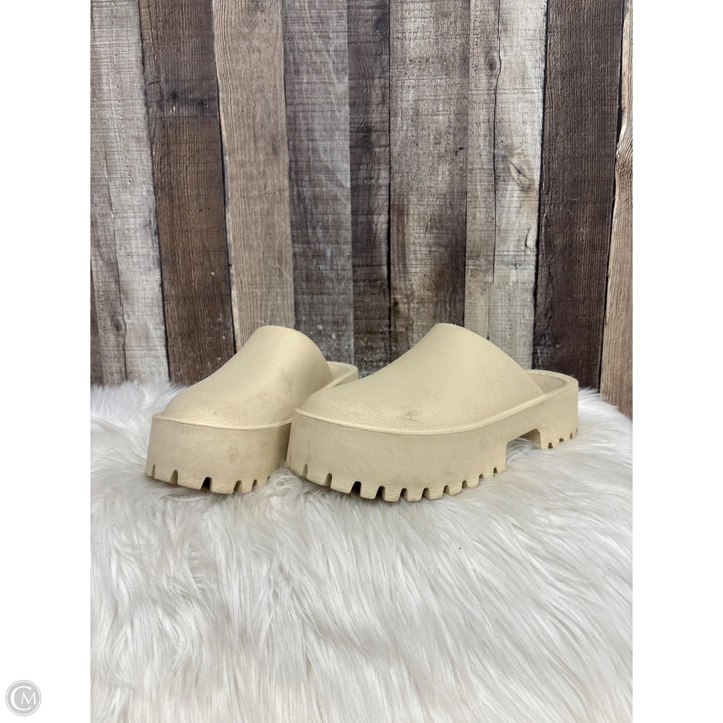 Sandals Heels Wedge By Jeffrey Campbell In White, Size: 9.5