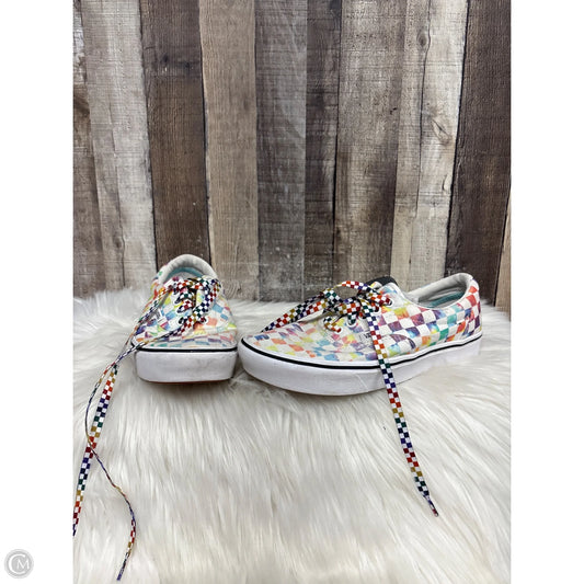 Shoes Athletic By Vans In Rainbow Print, Size: 7.5