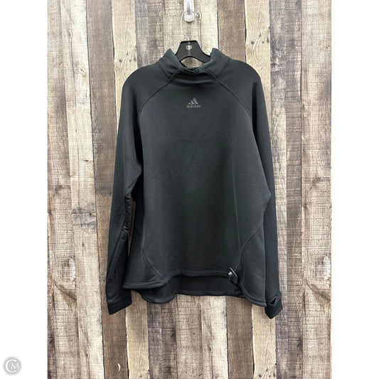 Athletic Sweatshirt Collar By Adidas In Black, Size: 2x