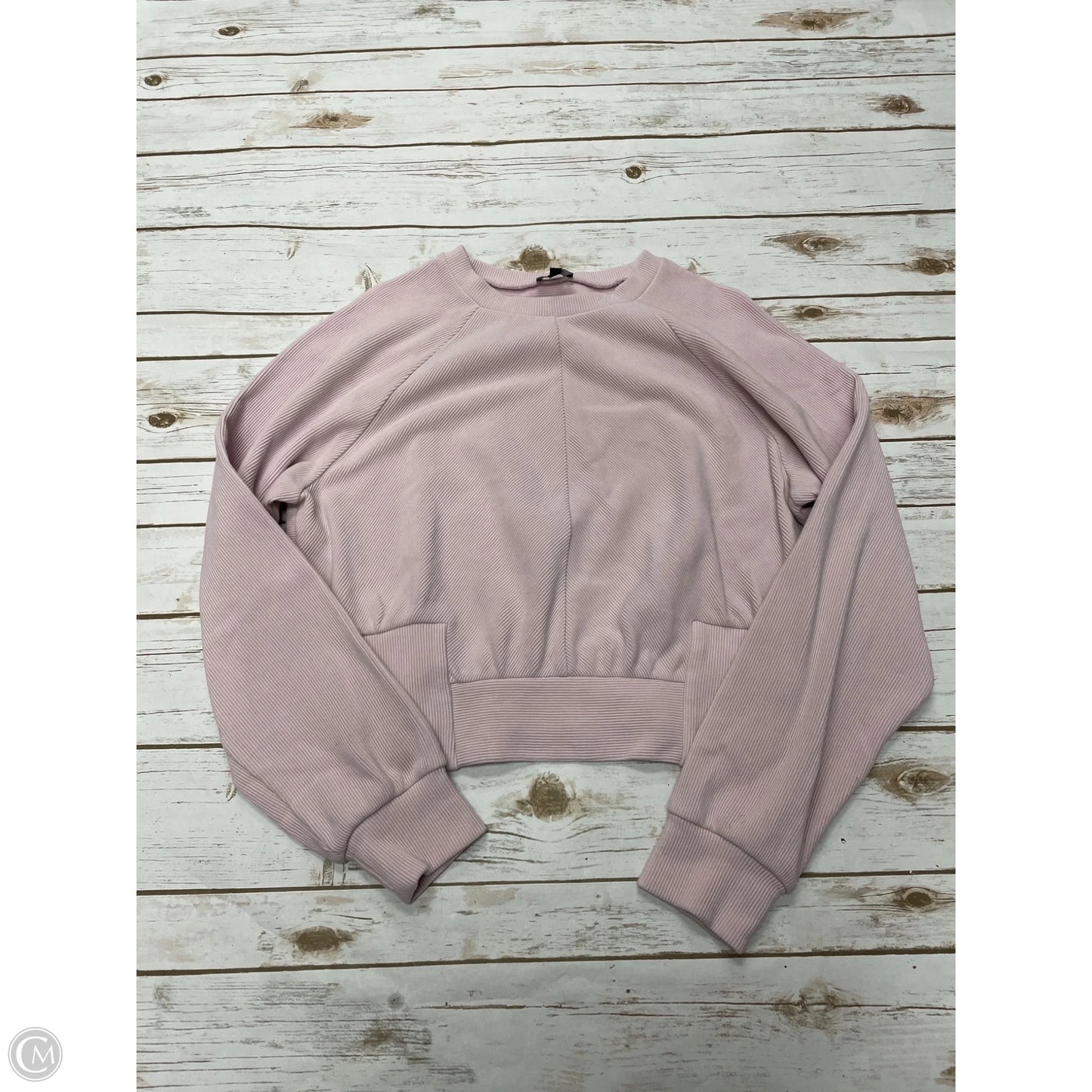 Sweatshirt Collar By Express In Pink, Size: L