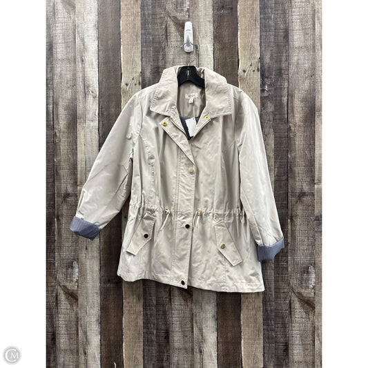 Jacket Windbreaker By Style And Co Collection Women In Tan, Size: Lp