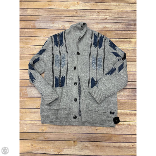 Sweater Cardigan By Lucky Brand In Grey, Size: M
