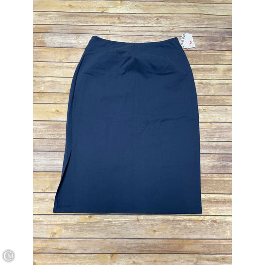 Skirt Midi By Nine West In Navy, Size: L