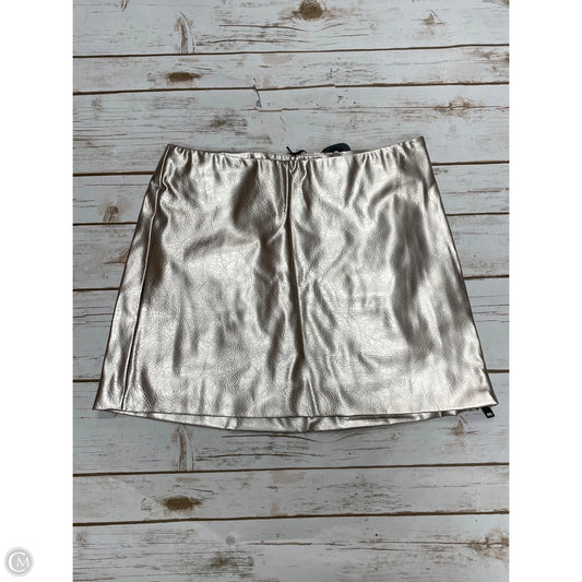 Skirt Midi By Future Collective In Gold, Size: Xs