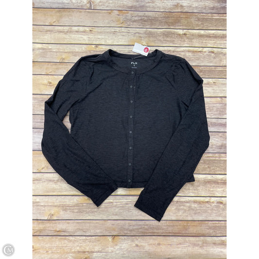 Athletic Top Long Sleeve Crewneck By Flx In Grey, Size: L
