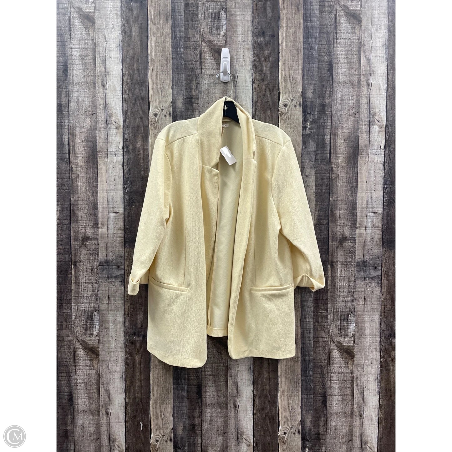 Blazer By Maurices In Yellow, Size: 2x