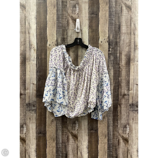 Top Long Sleeve By Free People In Multi-colored, Size: L