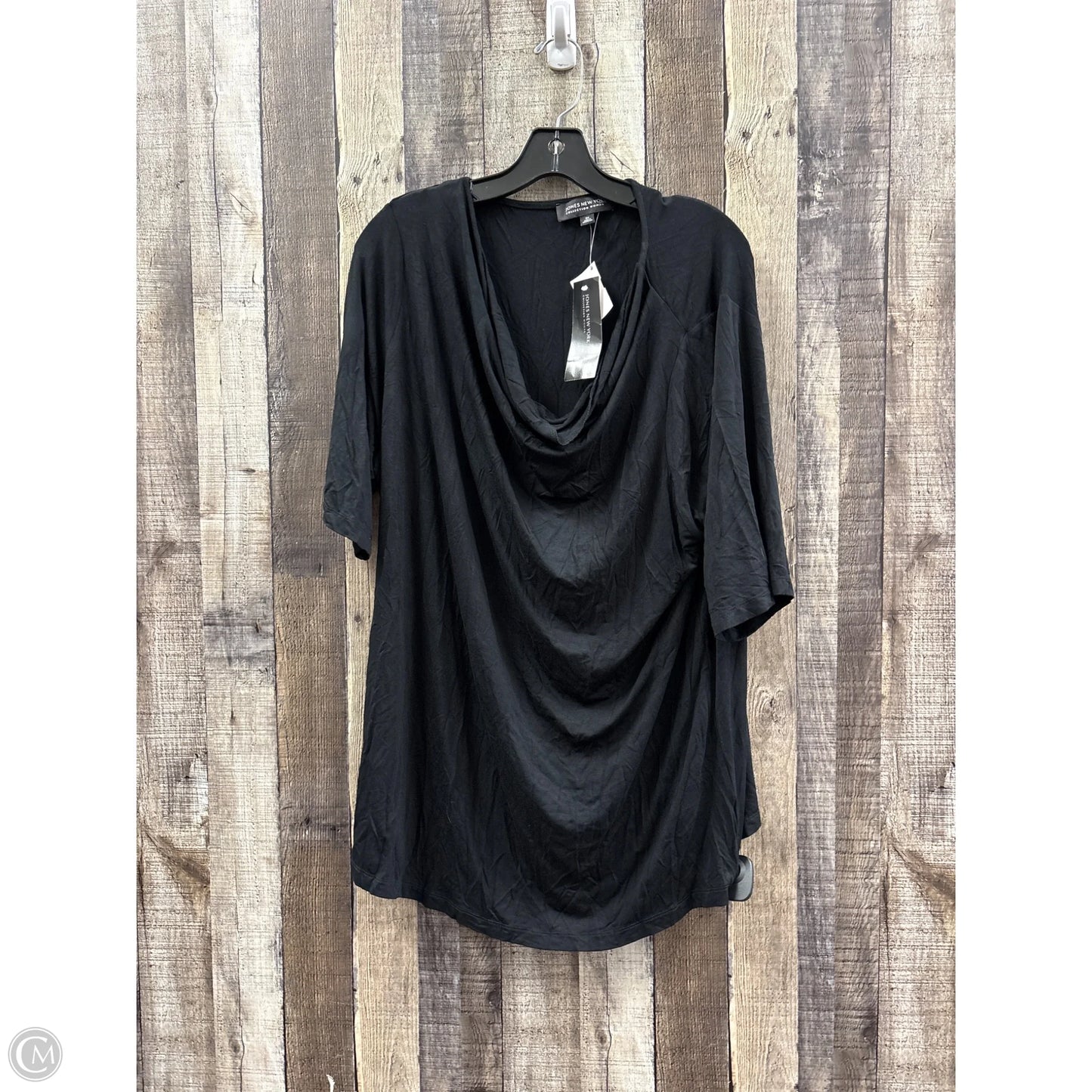 Top Short Sleeve Basic By Jones New York In Black, Size: 3x