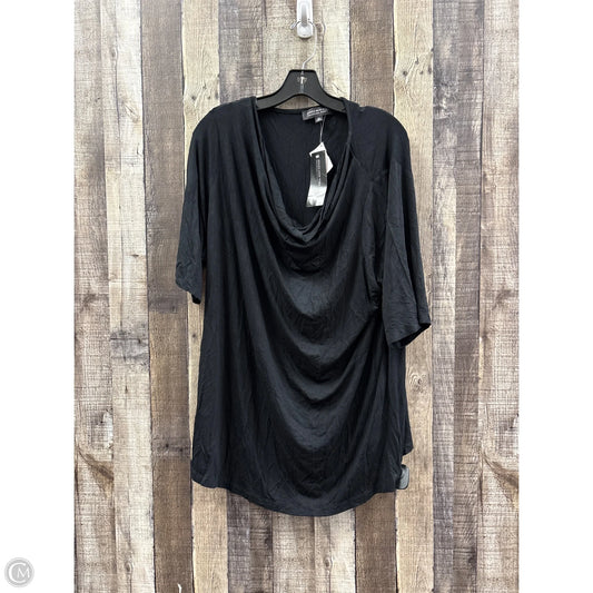 Top Short Sleeve Basic By Jones New York In Black, Size: 3x